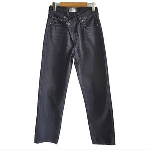 Agolde Black Wash Criss-Cross Jeans Size 24